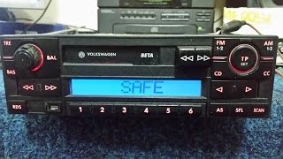 VOLKSWAGEN BETA BLAUPUNKT VWZ1Z2 RADIO code unlock quotoriginal codequot [upl. by Courtenay159]