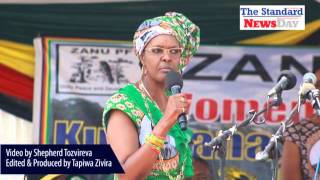 Grace Mugabe attacks Mnangagwa faction [upl. by Mirabella]