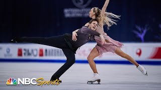 Sinitsina amp Katsalapov score first world ice dance title first for Russia in 12 years  NBC Sports [upl. by Hahnert]