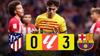 Atletico Madrid vs Barcelona 03 La Liga 202324  MATCH REVIEW [upl. by Holub]