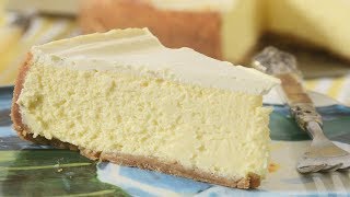 New York Cheesecake Recipe Demonstration  Joyofbakingcom [upl. by Bing402]