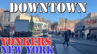 Yonkers  New York  4K Downtown Drive [upl. by Acihsay261]