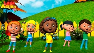 Kids Kindergarten Songs Playlist  Sing amp Dance Along With Little Action Kids [upl. by Tneciv]