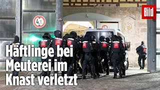 Gefängnismeuterei Polizei stürmt Knast in Thüringen  JVA Untermaßfeld [upl. by Siro85]