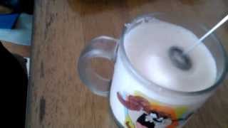 Aerolatte Review Frothing Cold Milk In Under 1 Minute [upl. by Akierdna]