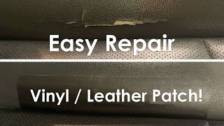 Vinyl  Leather Seat Adhesive Patch [upl. by Femi502]