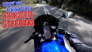 The One Single TIP to Practice CounterSteering on ANY Motorcycle [upl. by Attenov72]