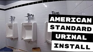 AMERICAN STANDARD URINAL INSTALLATION [upl. by Laynad255]