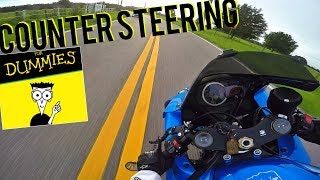 How To Counter Steer a Motorcycle For Dummies [upl. by Rysler]